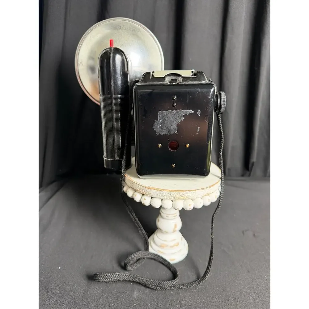 Vintage Argus Super Seventy-Five Camera with Flash Reflector 120 Film Decor Prop